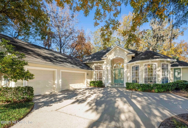 ranch-style house with a garage