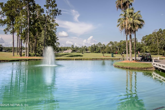 view of water feature