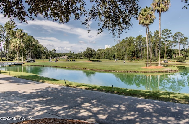 property view of water