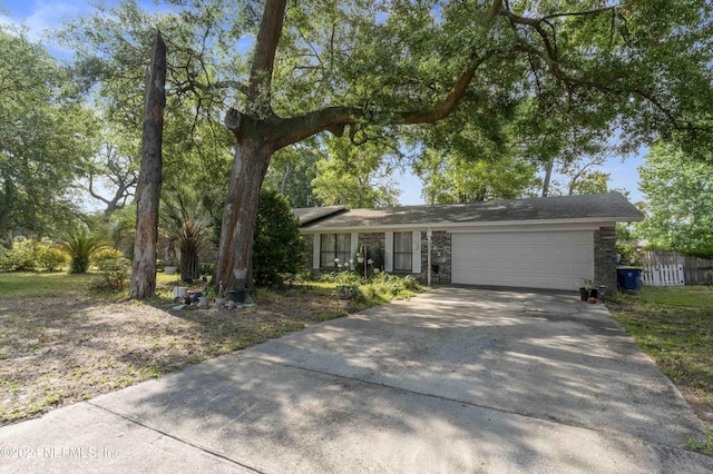 ranch-style house with a garage