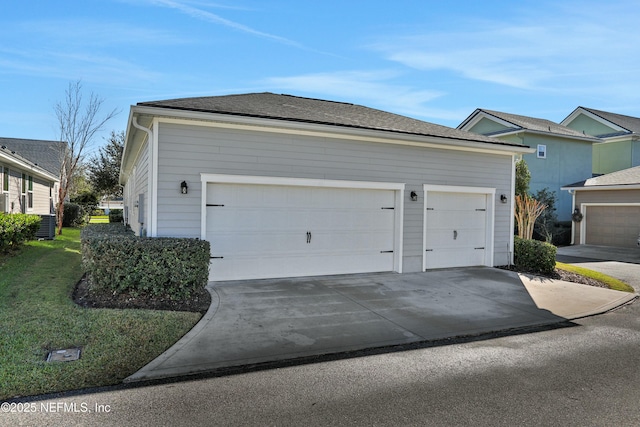 view of home's exterior featuring a garage