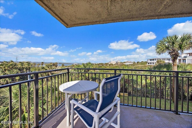 view of balcony