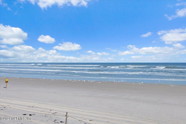 property view of water with a view of the beach