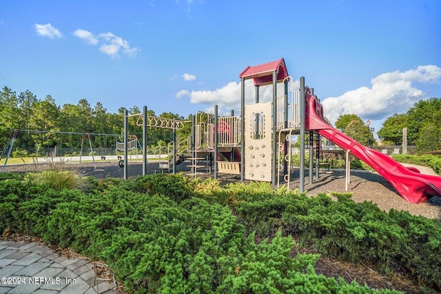 view of jungle gym