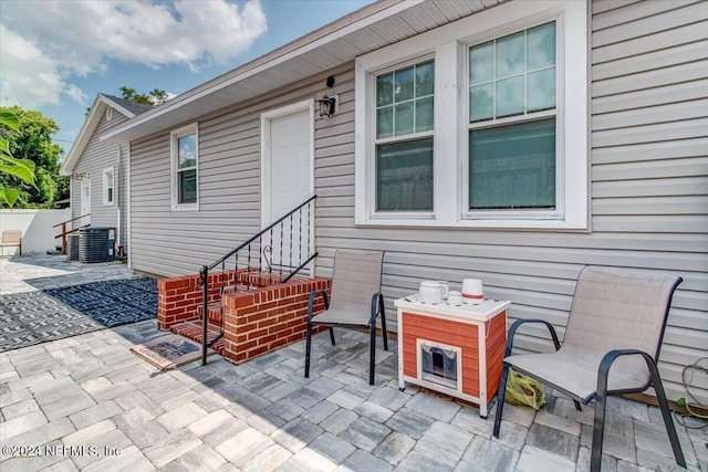 view of patio / terrace with central AC