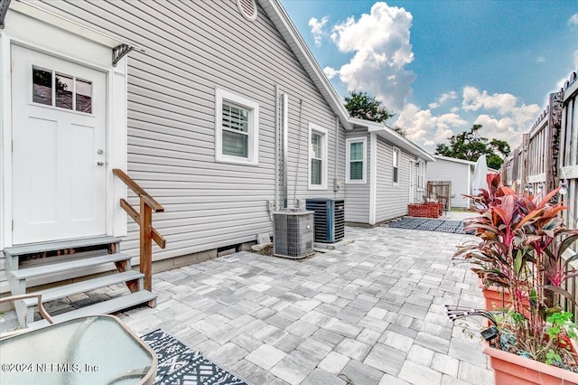 view of patio / terrace with cooling unit