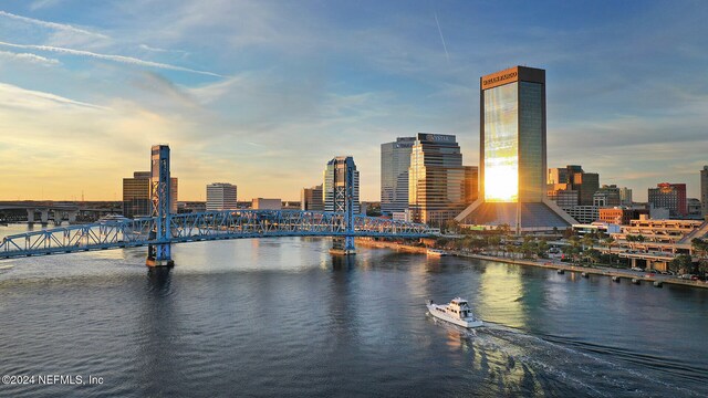 view of city featuring a water view