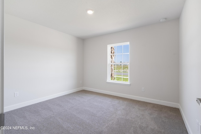 view of carpeted empty room