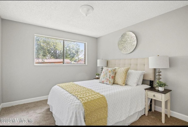 bedroom with carpet floors