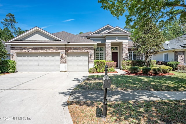 view of front of house featuring a garage