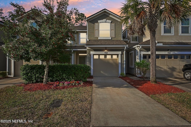 view of front of home featuring a garage