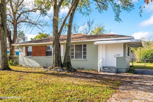 view of ranch-style home