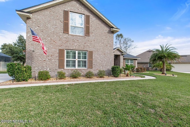 view of property with a front yard