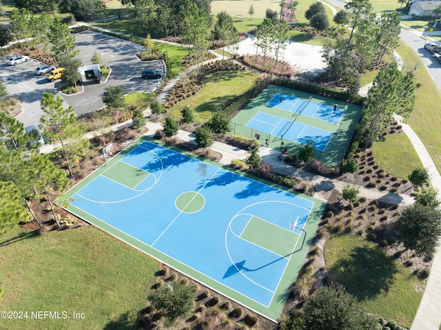 view of sport court with tennis court