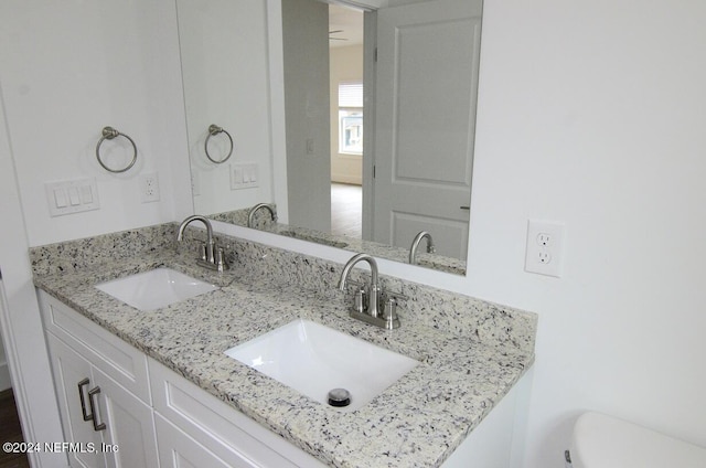 bathroom with vanity