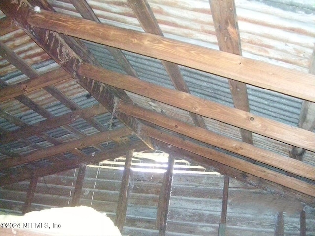 view of attic