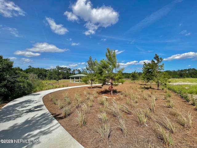 view of community featuring a gazebo