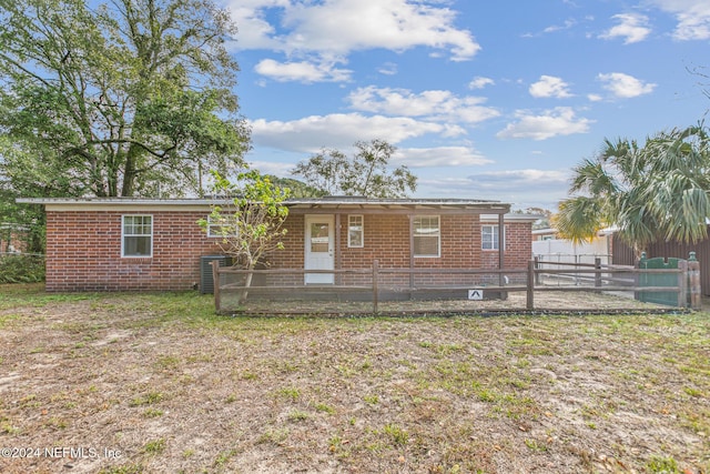 view of rear view of property