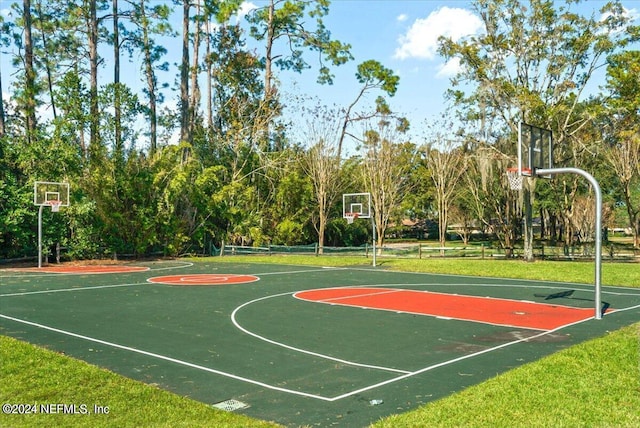 view of sport court