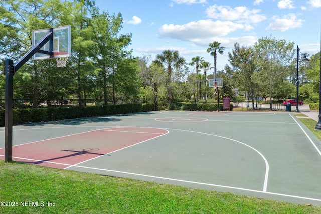 view of basketball court