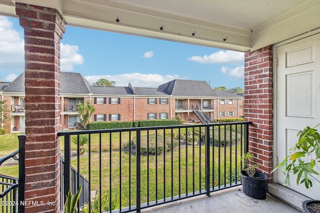 view of balcony