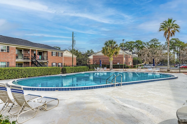 view of pool