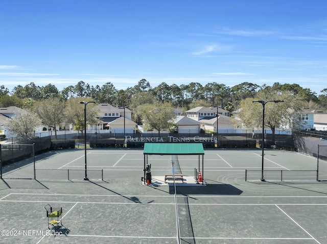 view of tennis court