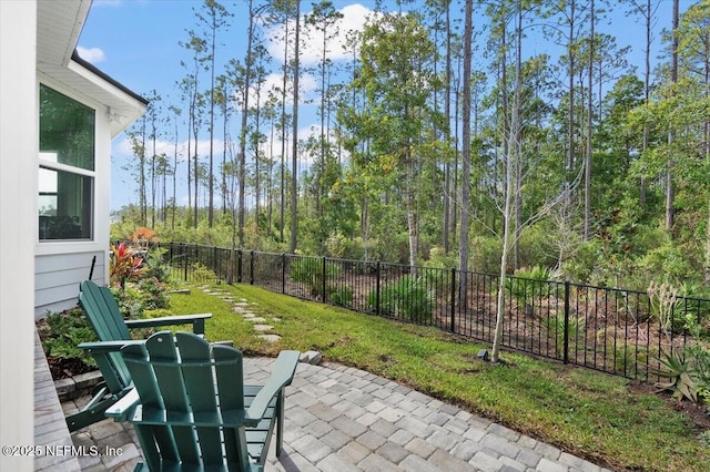 view of patio / terrace with fence