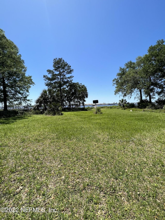 view of yard featuring a rural view