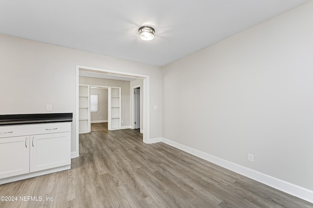 interior space featuring light hardwood / wood-style floors