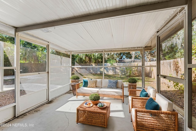 view of sunroom / solarium