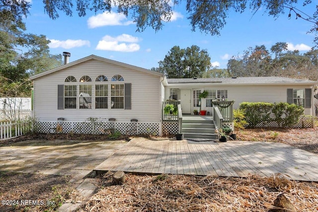 view of ranch-style house