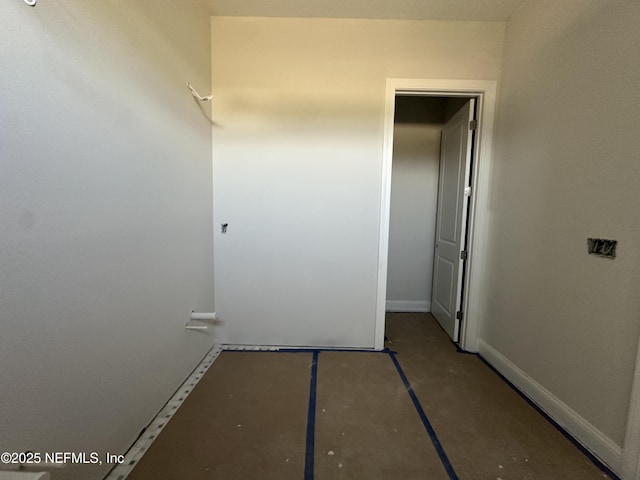 interior space with baseboards