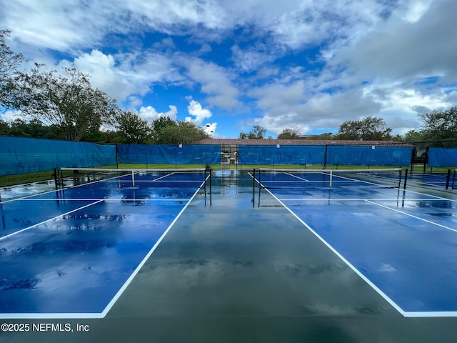 view of sport court