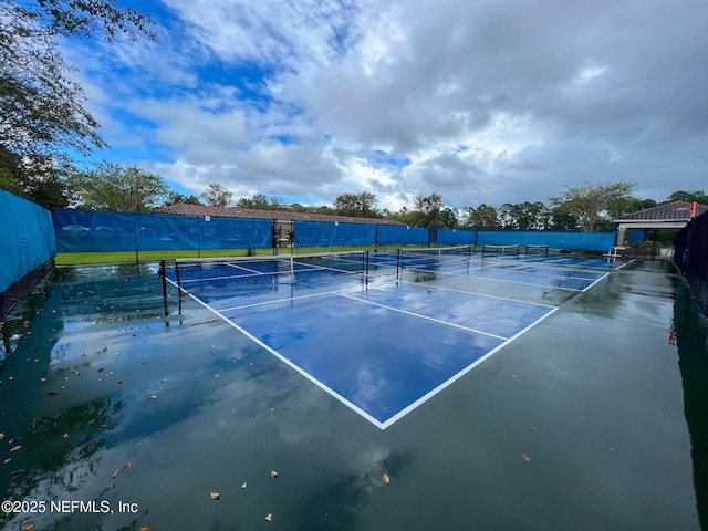 view of sport court