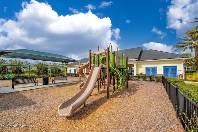 view of jungle gym