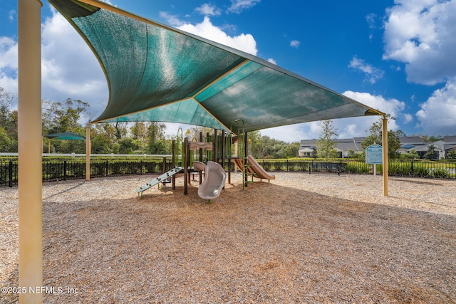 view of jungle gym