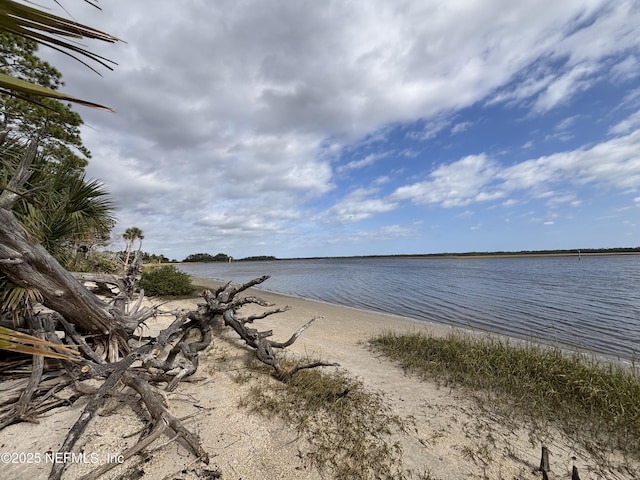 water view featuring a beach view