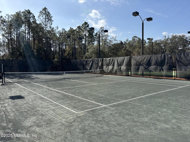 view of sport court