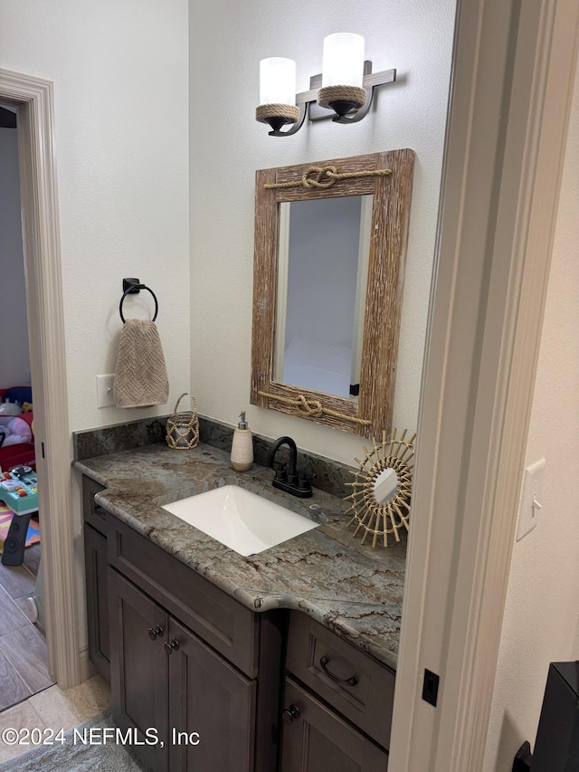 bathroom featuring vanity