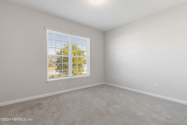 unfurnished room with carpet flooring