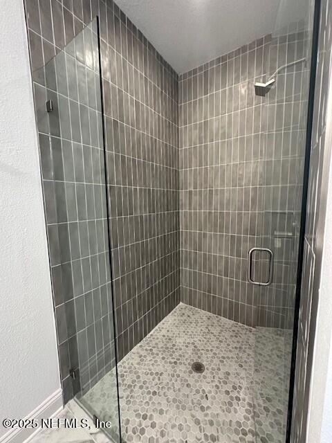 bathroom with walk in shower