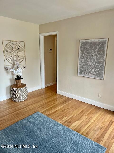 living area featuring wood-type flooring