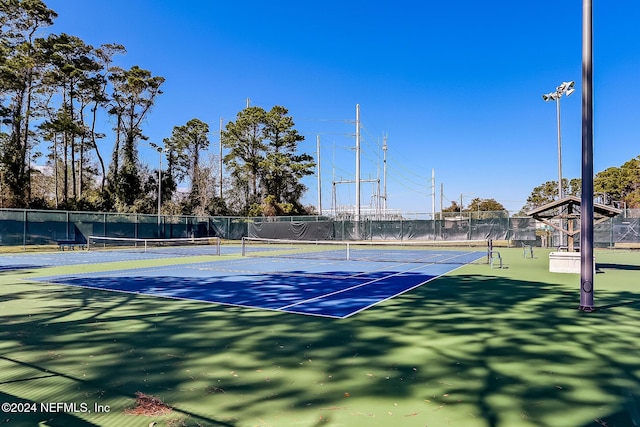 view of tennis court