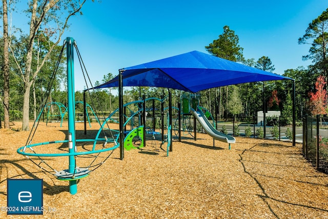 view of jungle gym