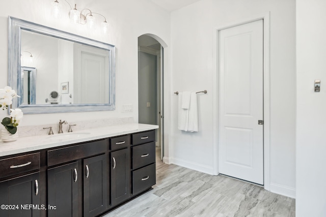 bathroom featuring vanity