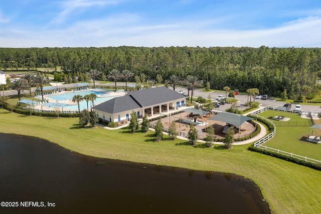 birds eye view of property