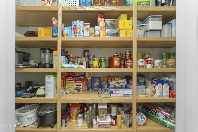 view of pantry