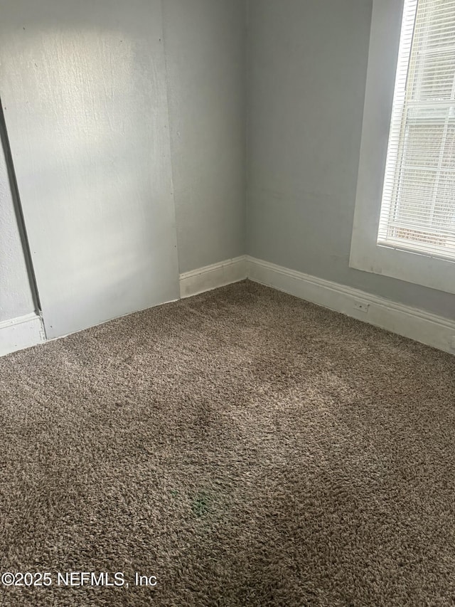 view of carpeted empty room