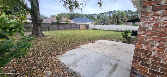 view of yard featuring a patio